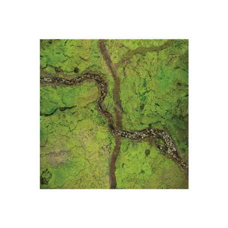 Kraken Wargames Gaming Mat - River Valley 4x4 Gaming Mat 2.0-KWG-44-35