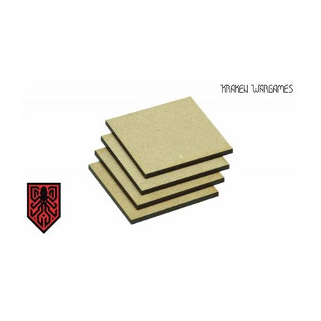Kraken Wargames - MDF Base square 50x50mm (20)-KWG0324