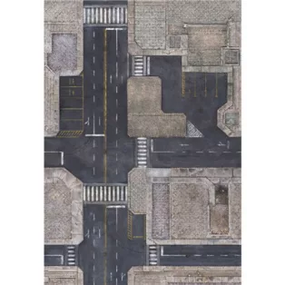 Kraken Wargames Gaming Mat - Urban Zone 6x4 Gaming Mat-KWG-64-63