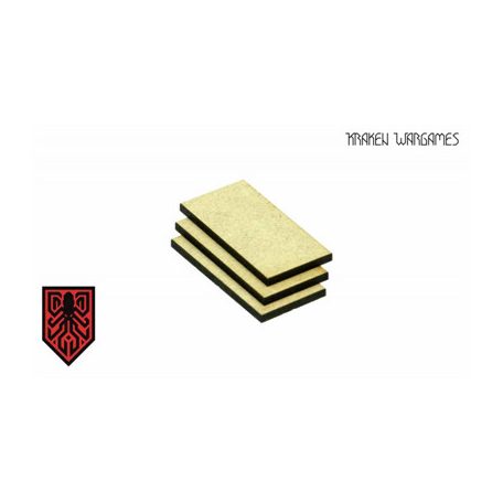 Kraken Wargames - MDF Base square 50x25mm (30)-KWG0321