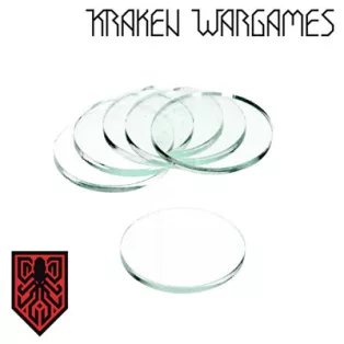 Kraken Wargames - Clear Base Round 35x3mm (10)-KWG0356