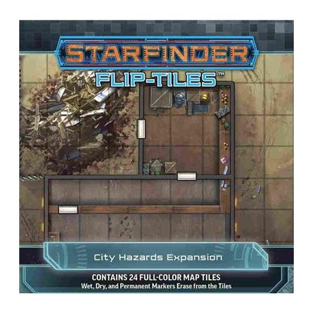 Starfinder Flip-Tiles: City Hazards Expansion-PZO7504