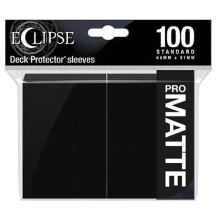 UP - Eclipse Matte Standard Sleeves: Jet Black (100 Sleeves)-15613