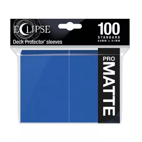 UP - Eclipse Matte Standard Sleeves: Pacific Blue (100 Sleeves)-15614