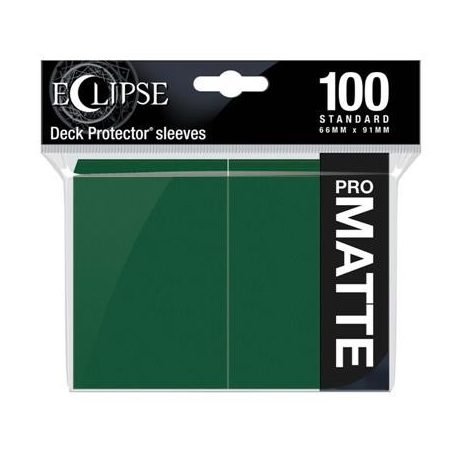 UP - Eclipse Matte Standard Sleeves: Forest Green (100 Sleeves)-15617