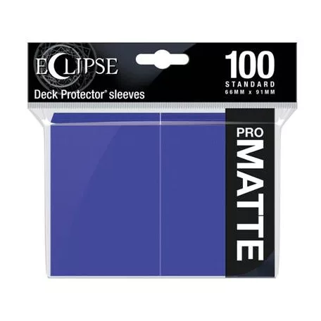 UP - Eclipse Matte Standard Sleeves: Royal Purple (100 Sleeves)-15622