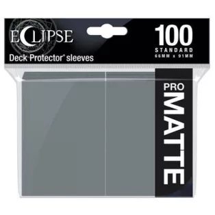 UP - Eclipse Matte Standard Sleeves: Smoke Grey (100 Sleeves)-15623