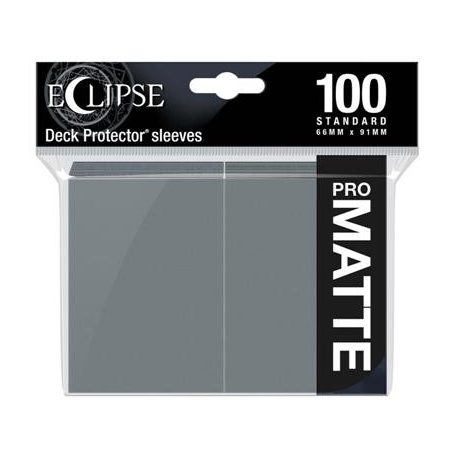 UP - Eclipse Matte Standard Sleeves: Smoke Grey (100 Sleeves)-15623