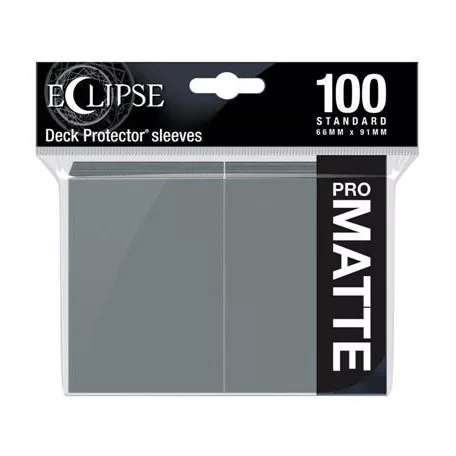 UP - Eclipse Matte Standard Sleeves: Smoke Grey (100 Sleeves)-15623