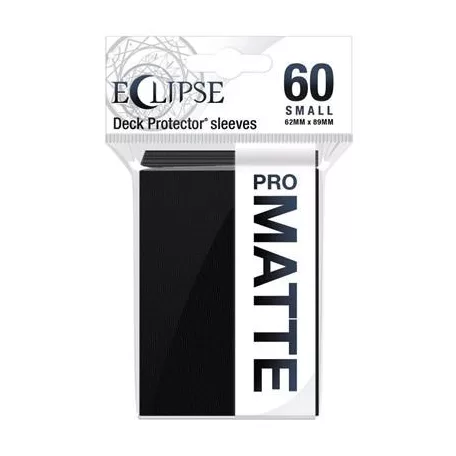 UP - Eclipse Matte Small Sleeves: Jet Black (60 Sleeves)-15637
