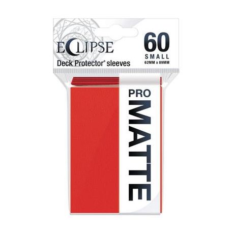 UP - Eclipse Matte Small Sleeves: Apple Red (60 Sleeves)-15640