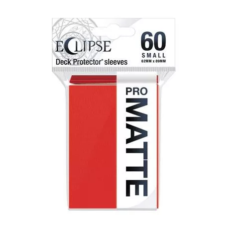 UP - Eclipse Matte Small Sleeves: Apple Red (60 Sleeves)-15640