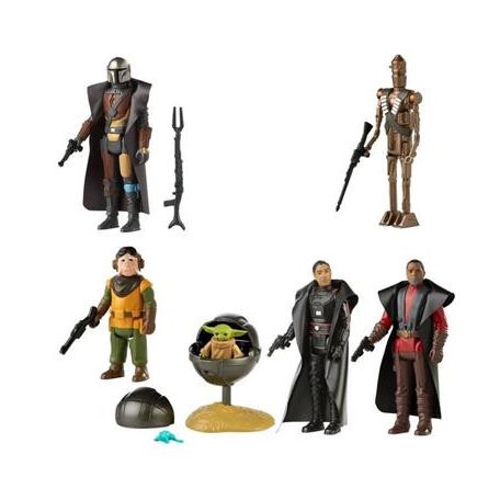 Hasbro Star Wars The Mandalorian The Retro Collection Action Figures Wave 1 Assortment (8)-F09375L00