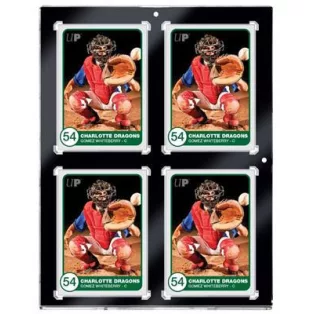 UP - 35PT 4-Card Black Border UV ONE-TOUCH Magnetic Holder-15401-UV