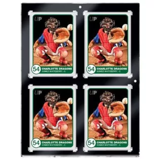 UP - 130PT 4-Card Black Border UV ONE-TOUCH Magnetic Holder-15402-UV