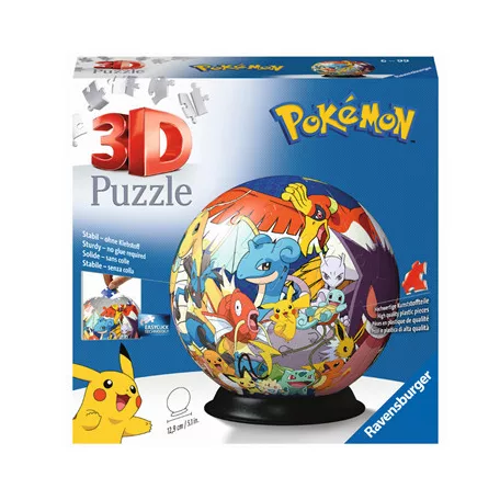 3D Puzzle-Ball - Pokémon 72pc - DE/NL/SP/FR/IT/EN-11785