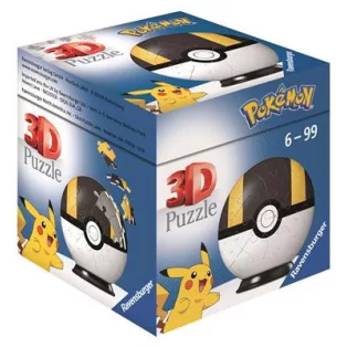 3D Puzzle-Ball - Pokémon Pokéballs - Hyperball 54pc - DE/NL/SP/FR/IT/EN-11266