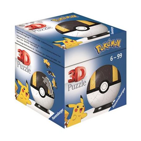 3D Puzzle-Ball - Pokémon Pokéballs - Hyperball 54pc - DE/NL/SP/FR/IT/EN-11266