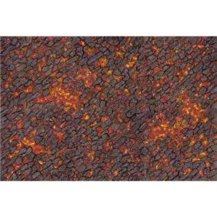Kraken Wargames - Game Mat - Magma River 44"x60"-KWG-SF-27