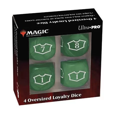 UP - Deluxe 22MM Forest Loyalty Dice Set with 7-12 for Magic: The Gathering-18608