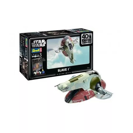 Revell: Star Wars - Slave I-40th Anniversary "The Empire strikes back" (1:88) - EN/DE/FR/NL/ES/IT-05678