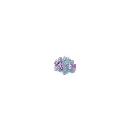Chessex 16mm d6 Blocks - Nebula TM 16mm d6 Wisteria/white Luminary Dice Block™ (12 dice)-27745