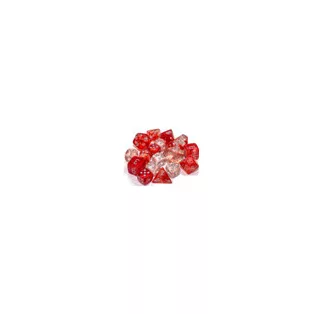 Chessex 16mm d6 Blocks - Nebula TM 16mm d6 Red/silver Luminary Dice Block™ (12 dice)-27754