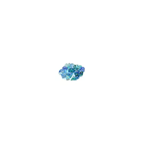 Chessex 16mm d6 Blocks - Nebula TM 16mm d6 Oceanic/gold Luminary Dice Block™ (12 dice)-27756