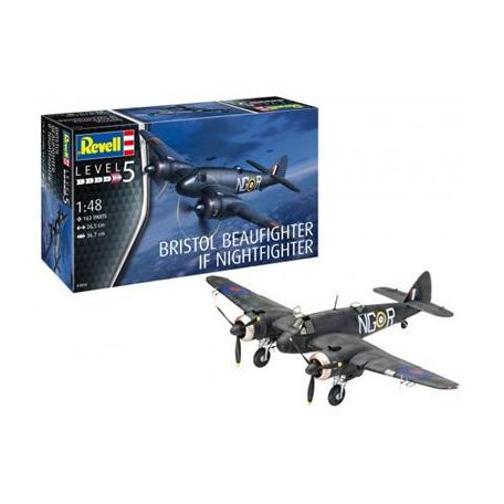 Revell: Beaufighter IF Nightfighter (1:48) - EN/DE/FR/NL/ES/IT-03853