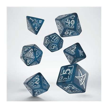 Call of Cthulhu Abyssal & white Dice Set (7)-SCTH21