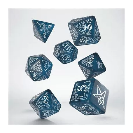 Call of Cthulhu Abyssal & white Dice Set (7)-SCTH21