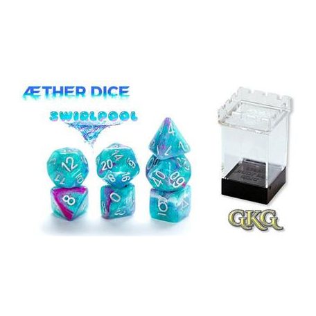 Aether Dice Swirlpool (7 Dice Set)-GKGAE317