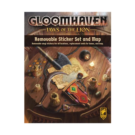 Gloomhaven: Jaws of the Lion Removable Sticker Set & Map - EN-CPH0502