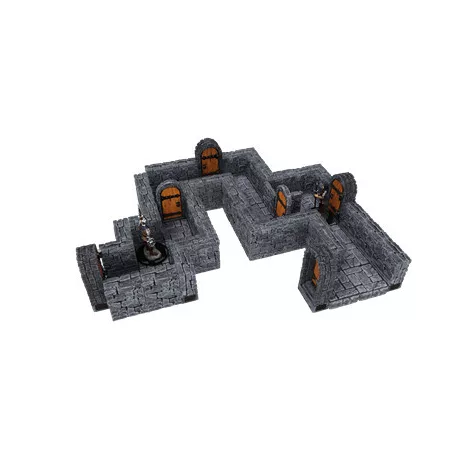 WarLock Tiles: Expansion Pack - 1 in. Dungeon Straight Walls-16517