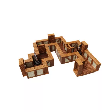 WarLock Tiles: Expansion Pack - 1 in. Town & Village Straight Walls-16531