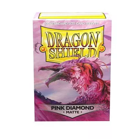 Dragon Shield Standard Sleeves - Pink Diamond (100 Sleeves)-AT-11039