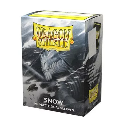 Dragon Shield Dual Matte Sleeves - Snow 'Nirin' (100 Sleeves)-AT-15005