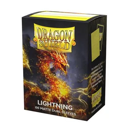 Dragon Shield Dual Matte Sleeves - Lightning 'Ailia' (100 Sleeves)-AT-15047