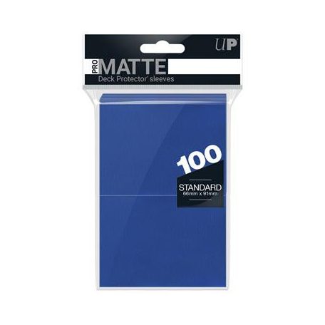 UP - Standard Deck Protector - PRO-Matte Blue (100 Sleeves)-84514