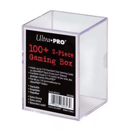UP - 2-Piece Storage Box - for 100+ Cards - Clear-82623