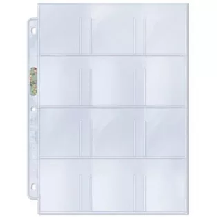 UP - 12-Pocket Platinum Page with 2-1/4" X 2-1/2" Pockets-81423