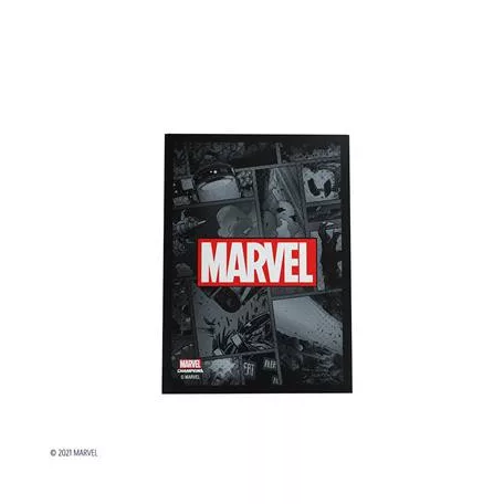 Gamegenic - Marvel Champions Art Sleeves - Marvel Black (50 Sleeves)-GGS15013ML