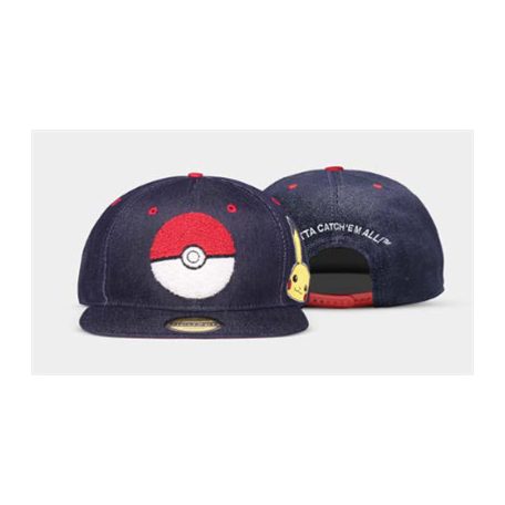 Pokémon - Pokéball - Denim Snapback Cap-NH005405POK