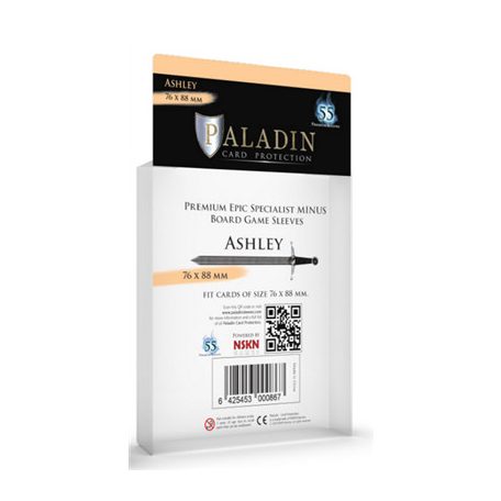 Paladin Sleeves - Ashley Premium Epic Specialist Minus 76x88mm (55 Sleeves)-ASH-CLR