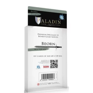 Paladin Sleeves - Beorn Premium Specialist D 68x120mm (55 Sleeves)-BEO-CLR