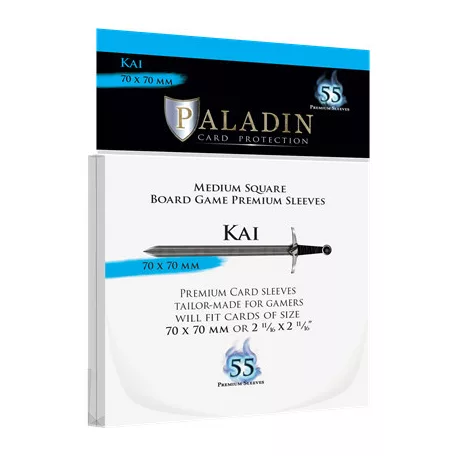 Paladin Sleeves - Kai Premium Square 70x70mm (55 Sleeves)-KAI-CLR