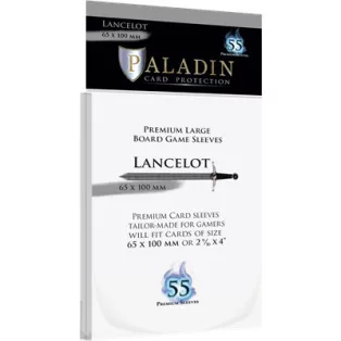 Paladin Sleeves - Lancelot Premium Large 65x100 (55 Sleeves)-LAN-CLR