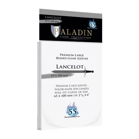 Paladin Sleeves - Lancelot Premium Large 65x100 (55 Sleeves)-LAN-CLR