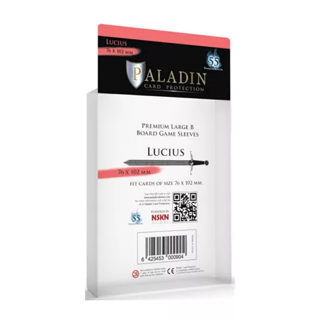 Paladin Sleeves - Lucius Premium Large B 76x102mm (55 Sleeves)-LUC-CLR