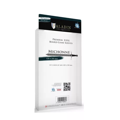 Paladin Sleeves - Michonne Premium XXXL 120x210mm (55 Sleeves)-MIC-CLR